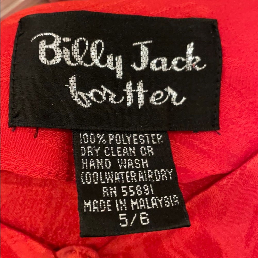 Billy Jack For Her Vintage Red Dress - Picture 7 of 7